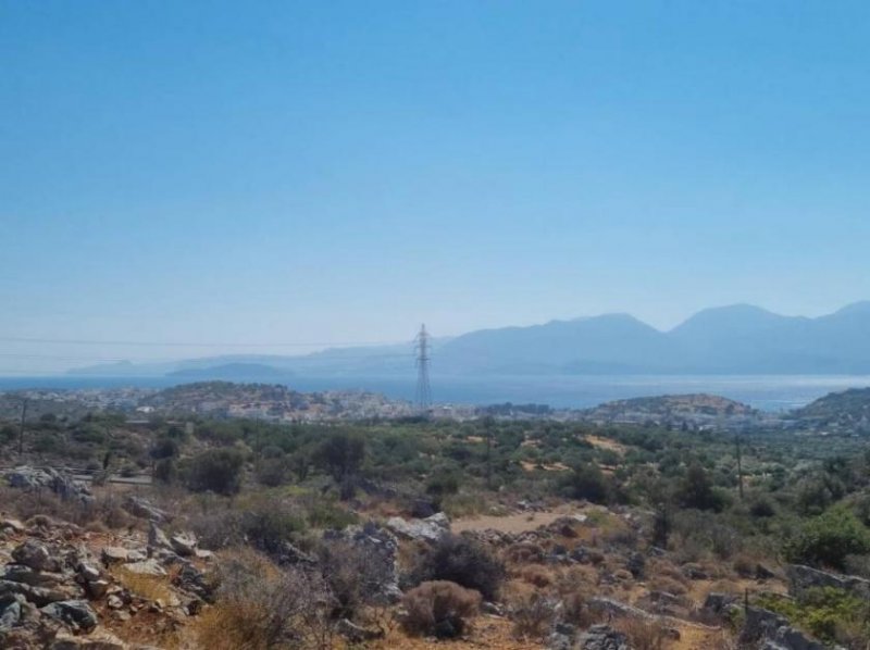 Agios Nikolaos Kreta, Agios Nikolaos: Baugrundstück mit Meerblick zu verkaufen Grundstück kaufen